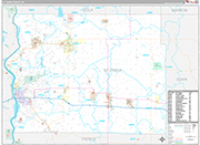St. Croix Wall Map Premium Style